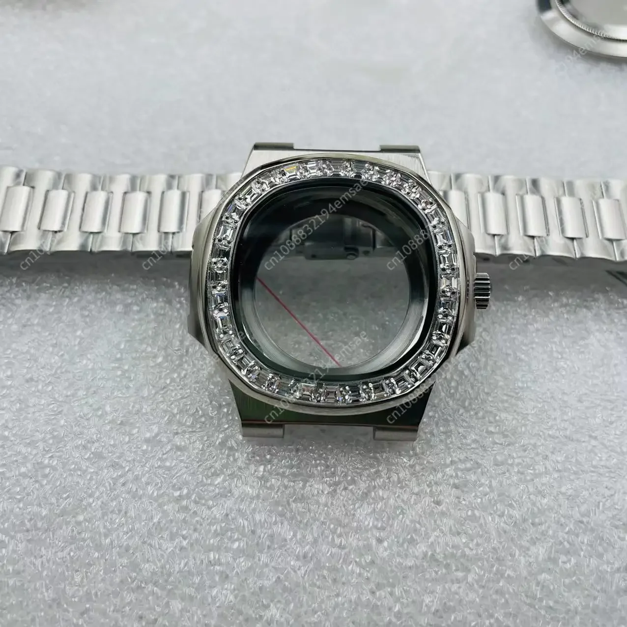 FOR NH35 Case with Diamonds, After The Parrot Case,  To The Diving Watch To Assemble Mechanical Automatic Movement Accessories