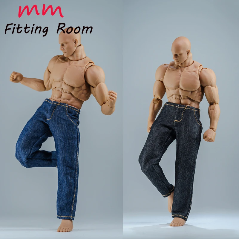 1/12 scale male dolls clothes Baggy trend jeans for 6'' TBLeague JIAOU DOLL action figure