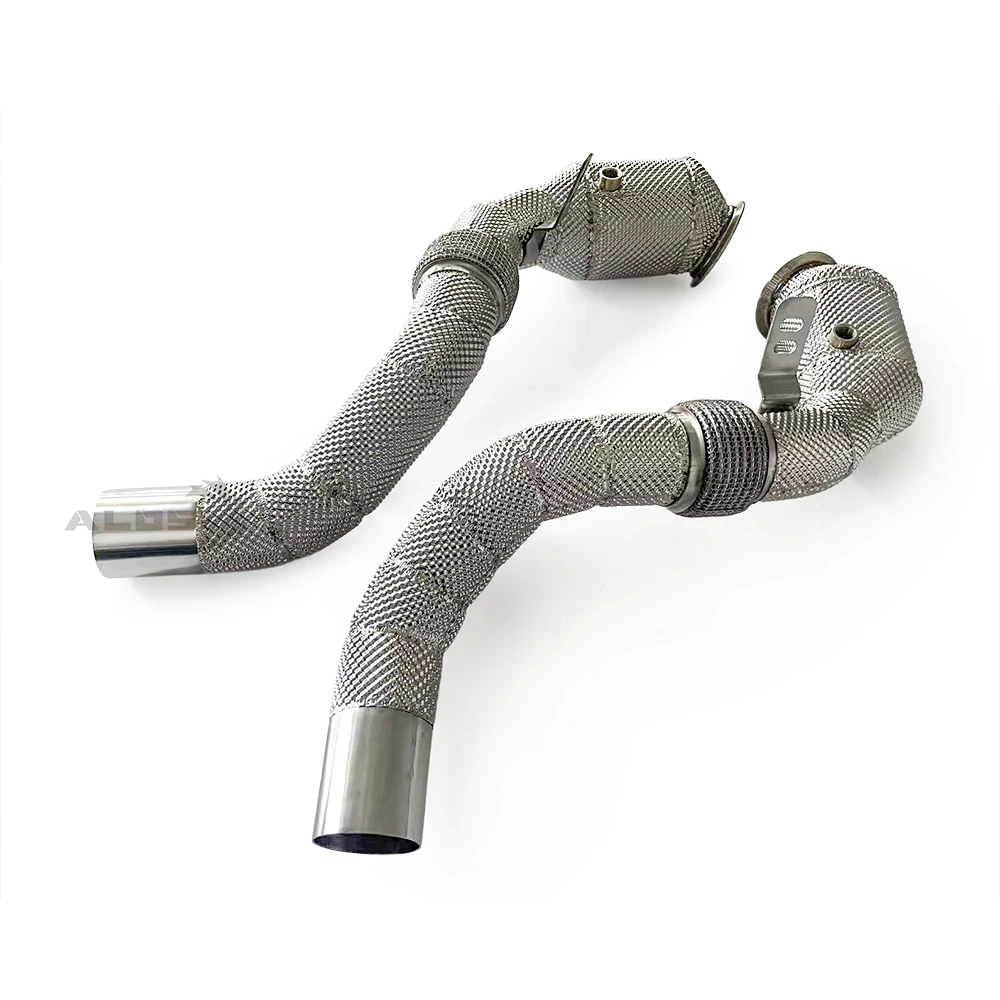 Exhaust downpipe for BMW M550/M550i G30/N63 4.4T 2017-2020 Heat Shield Downpipe Exhaust Pipe High Performance Stainless Steel