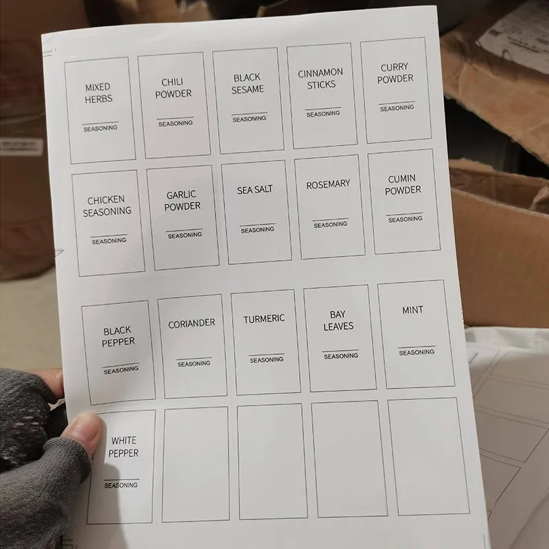 

【NOW SAVE】12-Piece Glass Spice Jar Set With Bamboo Stand And Labels - Modern Minimalist Kitchen Organizer