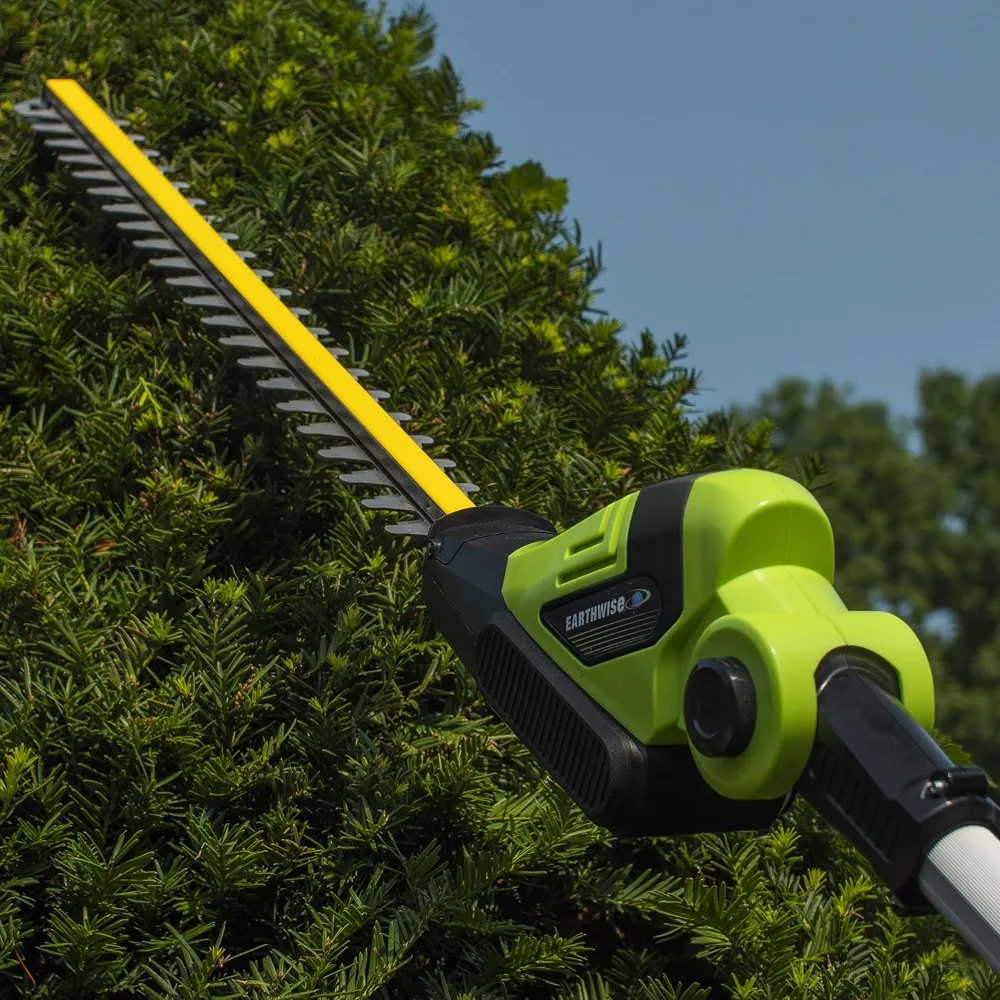 20-Inch Cordless Pole Hedge Trimmer with 2.0AH Battery and Fast Charger by Earthwise LPHT12022 Volt