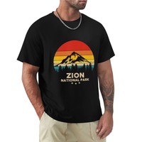 Vintage Zion - National Park Retro Souvenir T-Shirt funny t shirt tops vintage clothes oversized t shirt men