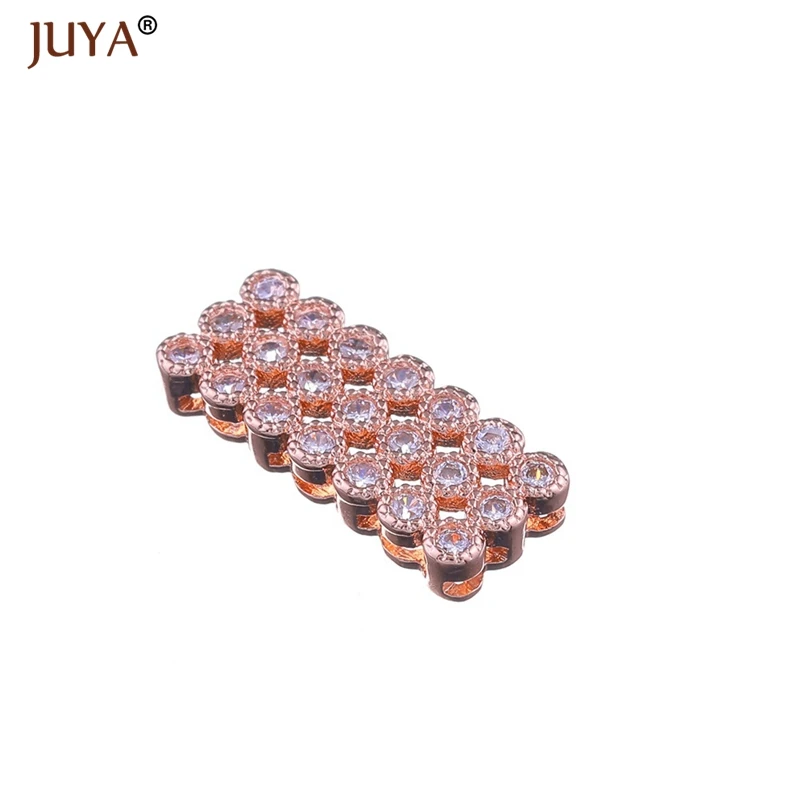 Supplies For Jewelry Copper Zircon Square Charms For Bracelets Necklaces Diy Micro Pave Connectors Bijoux Jewelry Berloques