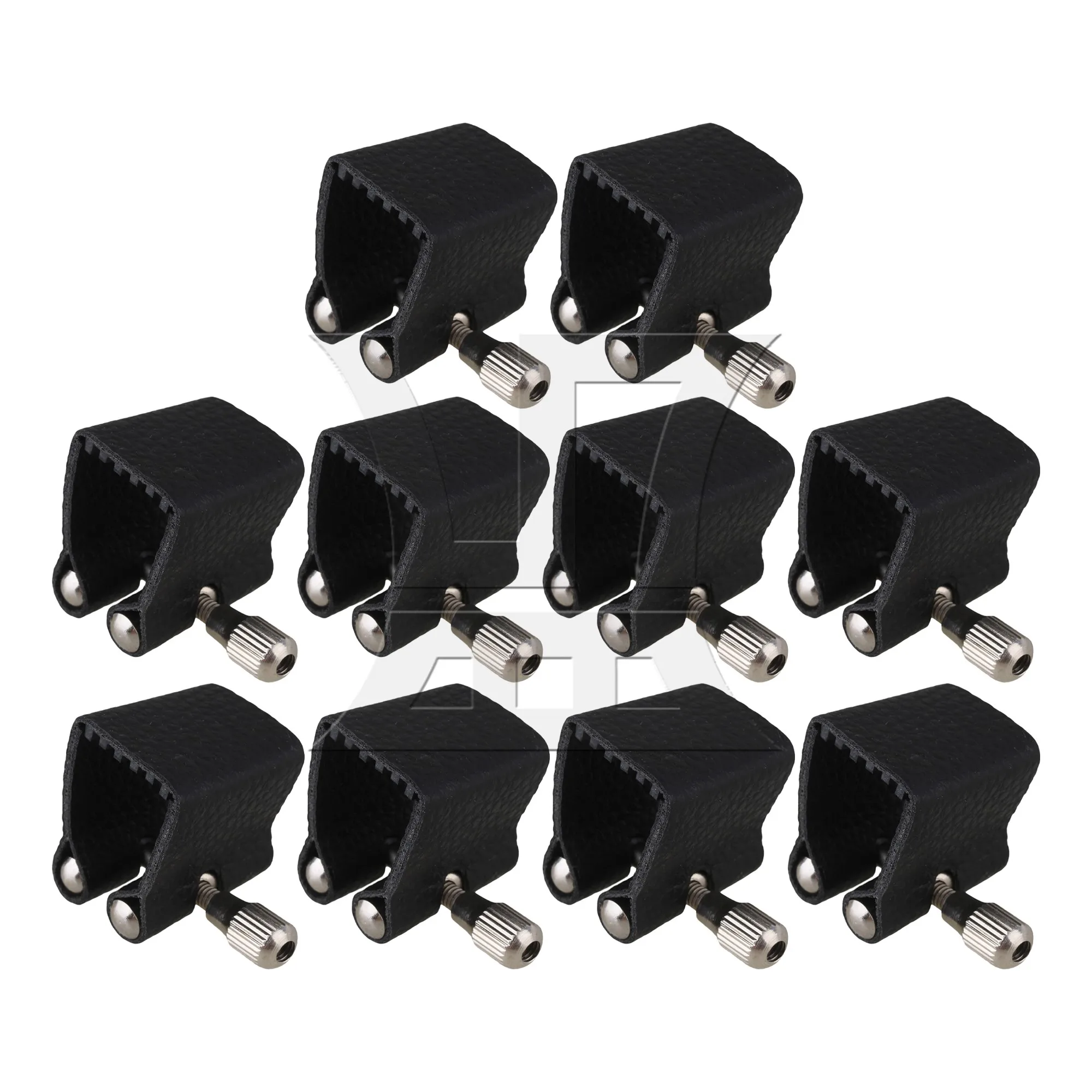 10 Pcs Soprano Sax Mouthpiece Ligature Fasteners Black 1.18