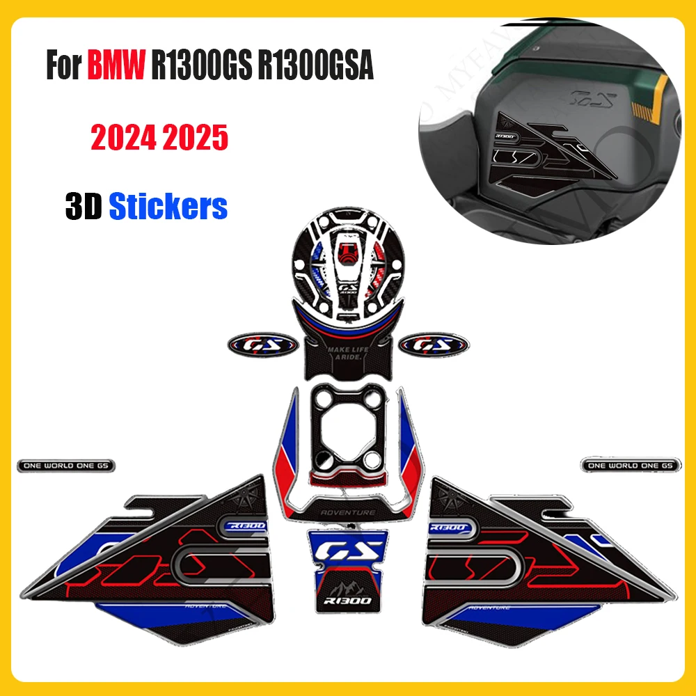 

For BMW R1300GS R1300GSA R1300 GS GSA Adventure ADV Fuel Tank Pad Sticker Motorcycle moto Tank Protector Decals 2024 2025