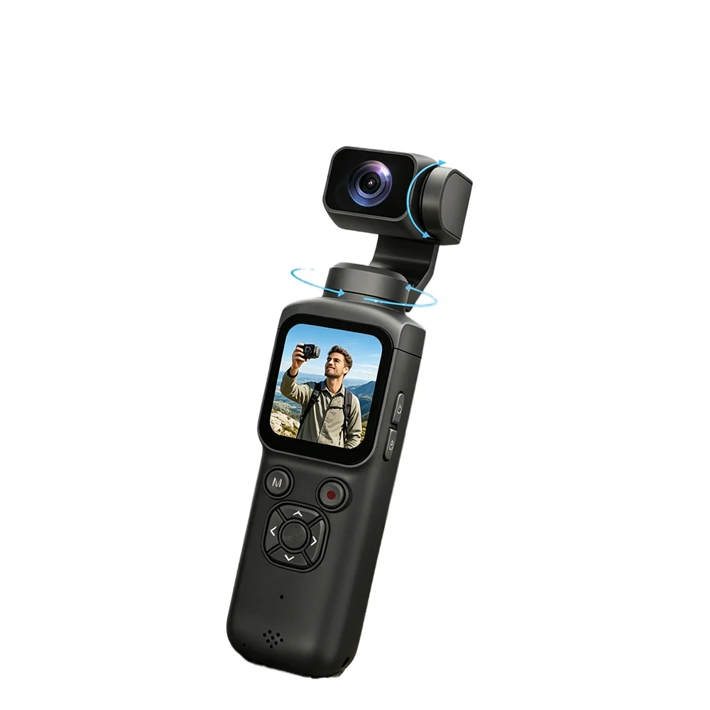 4K Action Camera 330° Face Tracking Gimbal Stabilizer 75MP Pixels WiFi Function Pocket Gimbal Camera for Vlog image 3