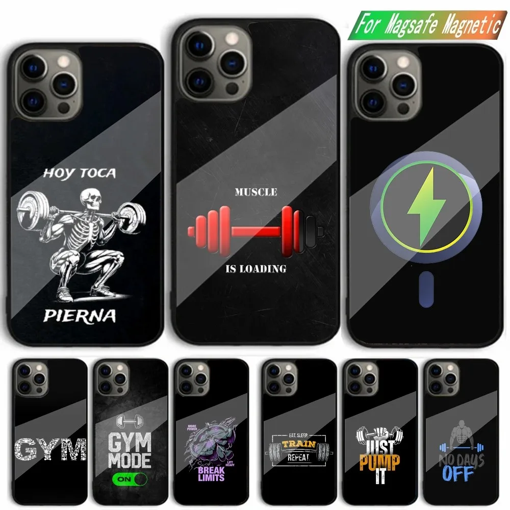 

Workout Motivation fitness Gym Phone Case For iPhone 15,14,13,12,11,Plus,Pro,Max Mini Magsafe Magnetic Wireless Charging