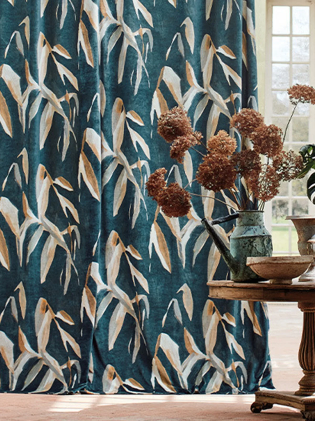 

Ткань Bla Edition из вельвета для штор и диванных подушек, домашнего декора, с растительным цветочным узором, аксессуары для декора