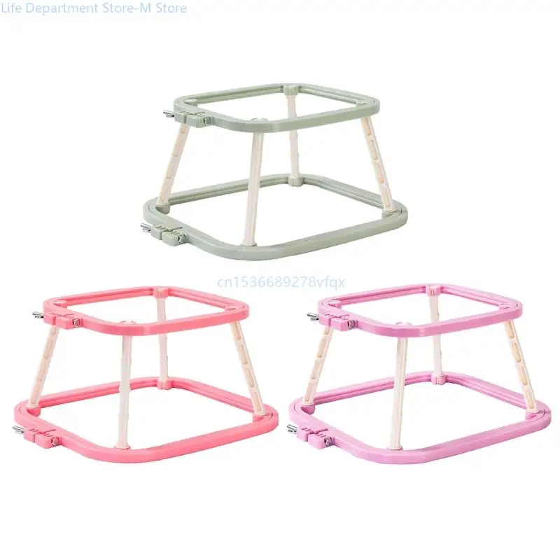 Adjustable Double Layer Embroidery Frame Crosses Stitches Hoop for DIY Craft