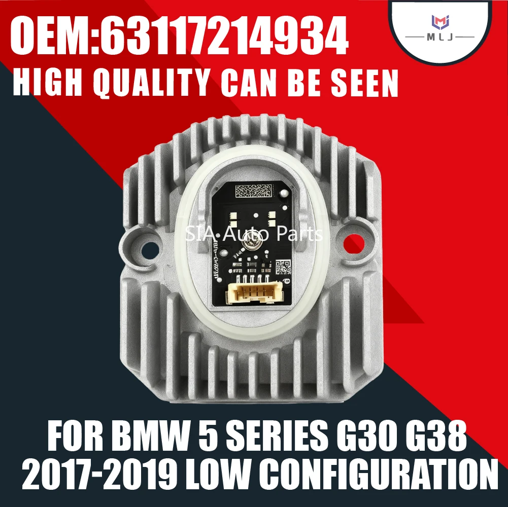 

OEM 63117214934 NEW For BMW 5 Series G30 G38 2017 2018 2019 Headlight LED Module DRL Module Angel Eye White LOW Configuration