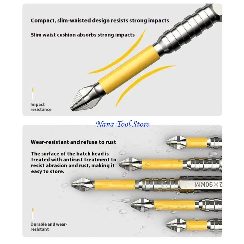 31GJ 25/50/65/70/90/150 mm BIT POTENZA POTER IMPATTO MAGNETICO PROVA MAGNETICO BIT MAGNOTIC