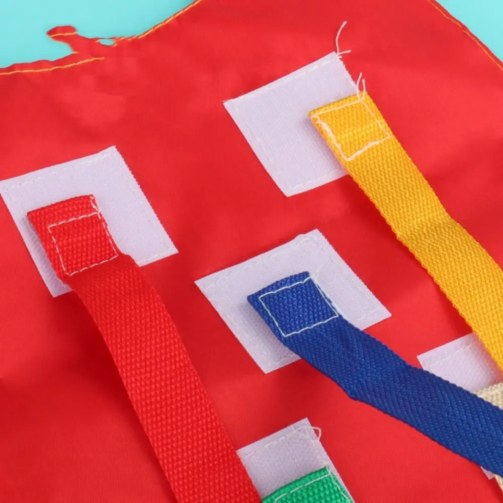 Adjustable Funny Game Toy Belt Bright Color Buckle Belt Tail Pulling Prop Waist Strap Chasing Ribbon Webbing