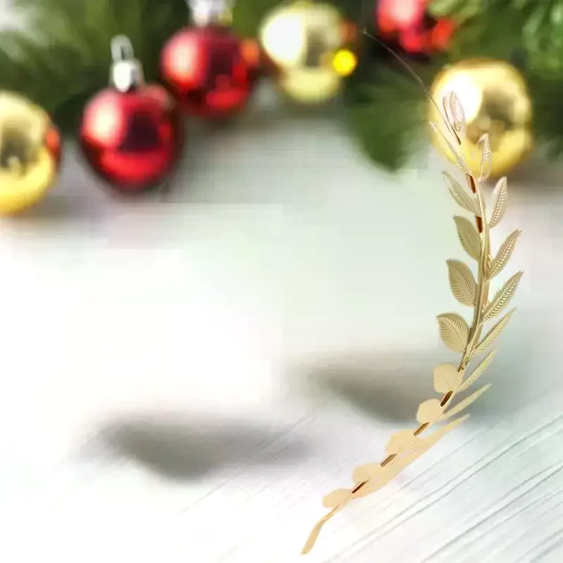 جديد ريترو الذهب اللون ورقة عقال خوذة تاج تيارا غطاء الرأس آلهة اليونانية رئيس مجوهرات العروس الزفاف إكسسوارات الشعر #2