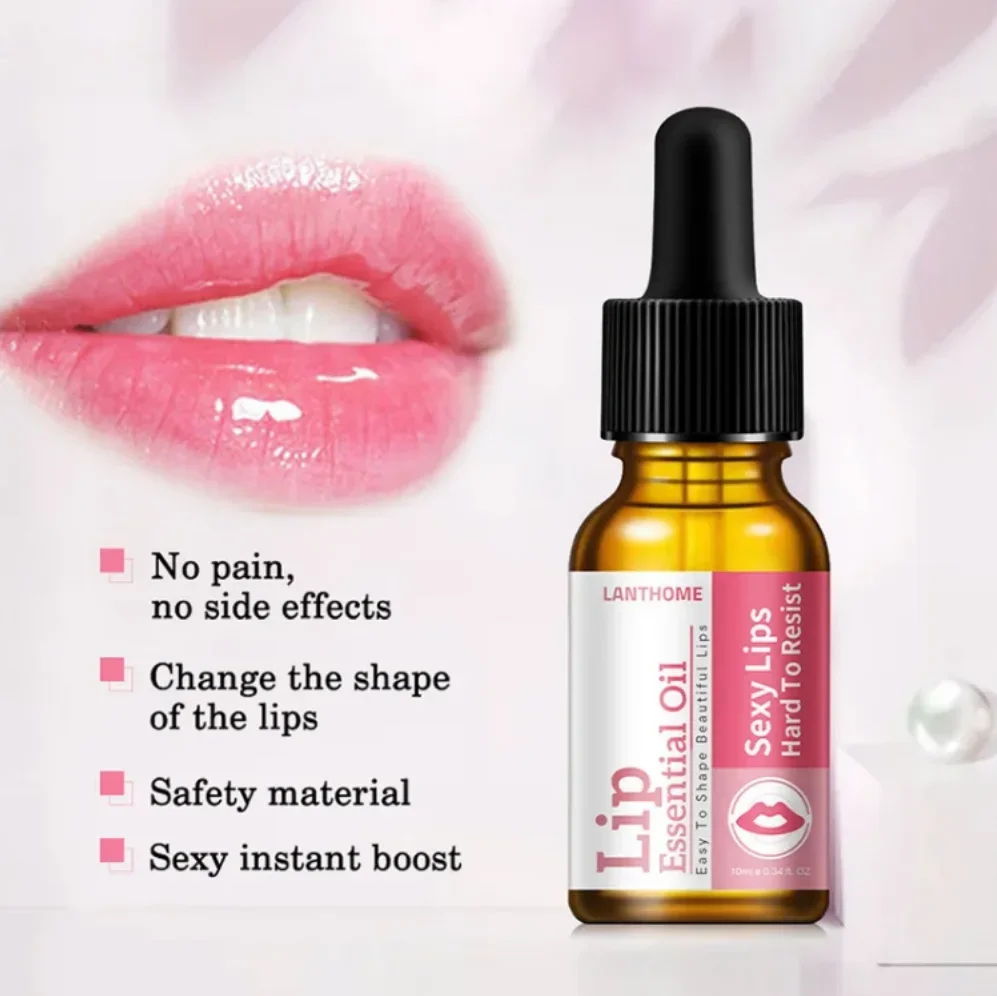 Serum penebal bibir instan, minyak pemadat bibir, Serum penambah elastisitas, memudarkan garis halus, produk riasan kecantikan pelembap