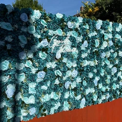 Flower Wall Panel Artificial Flower Wall Backdrop Indoor/Outdoor Decorative Flower Panels for Party Wedding Event Celebration