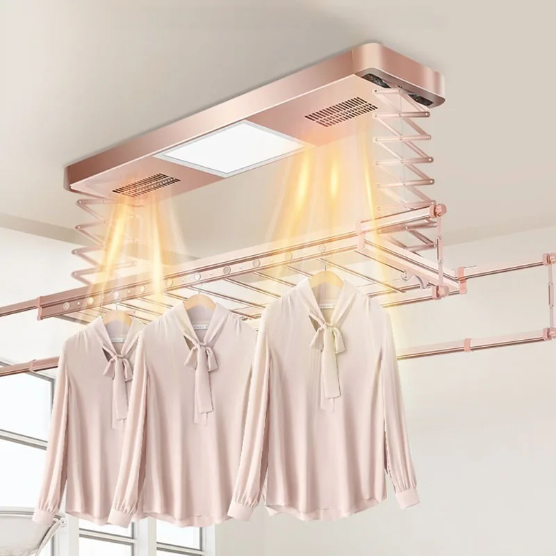 Smart Multifunction Clothes Drying Rack Electric Clothes Hanger Intelligent Remote Control Lifting Retractable and Adjustable