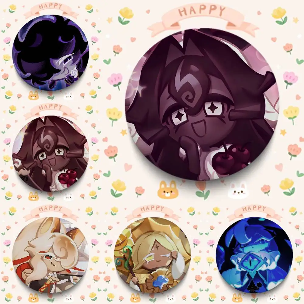 1pc Cookie Run Kingdom Badges Button Round Creative Pin Brooch Badge Bag Decor Accessories Fans Collect Friends Gifts