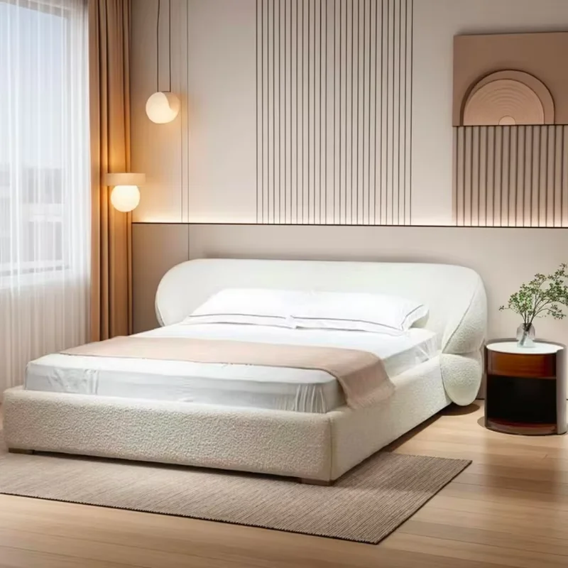 Minimalist Boho Double Bed Wooden Japanese Modern Adjustable Double Bed Bedgeraamte Murphy Cama De Monstruos Bedroom Furniture
