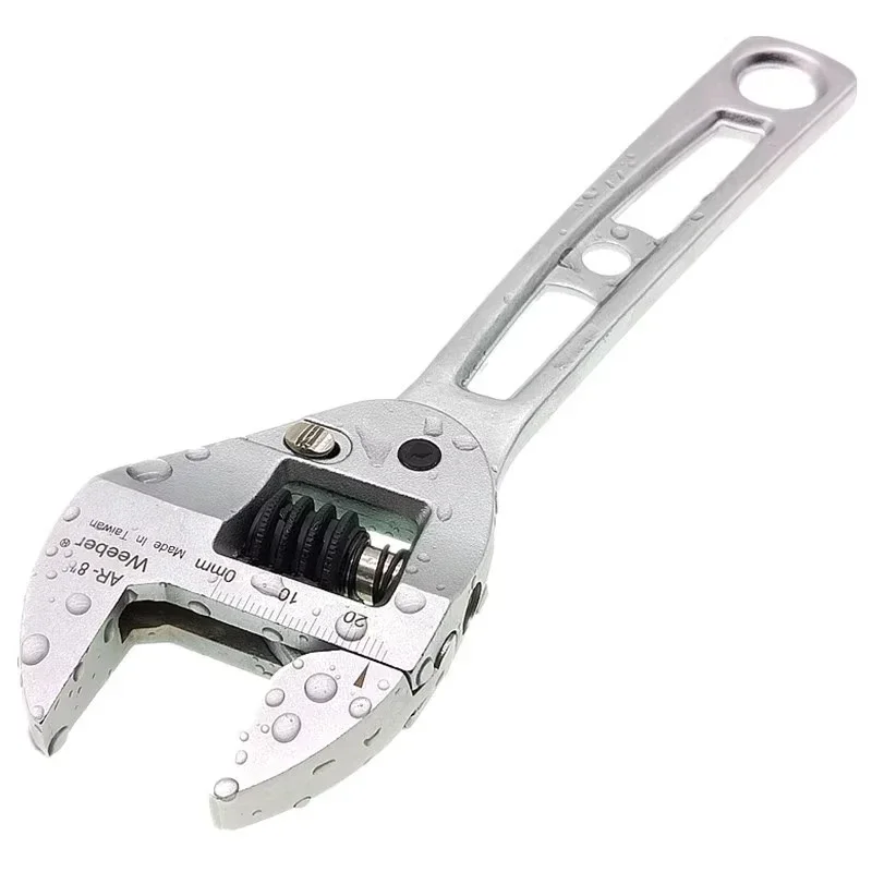 

Multi-function Adjustable Wrench Water Heating Installation Automatic Return Short Handle Wrench Portable Hand Tool Accessories