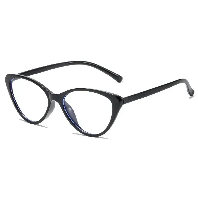 Fashion Cat Eye Sunglasses Women Men Anti Blue Light Transparent Glasses New Fashion Triangle Frame Eyeglasses Reading Eyewear