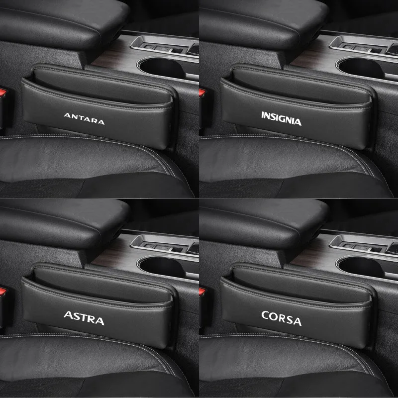 Car Seat Organizer Leather Crevice Storage Box Car Accessories for Opel Astra Insignia Corsa ANTARA