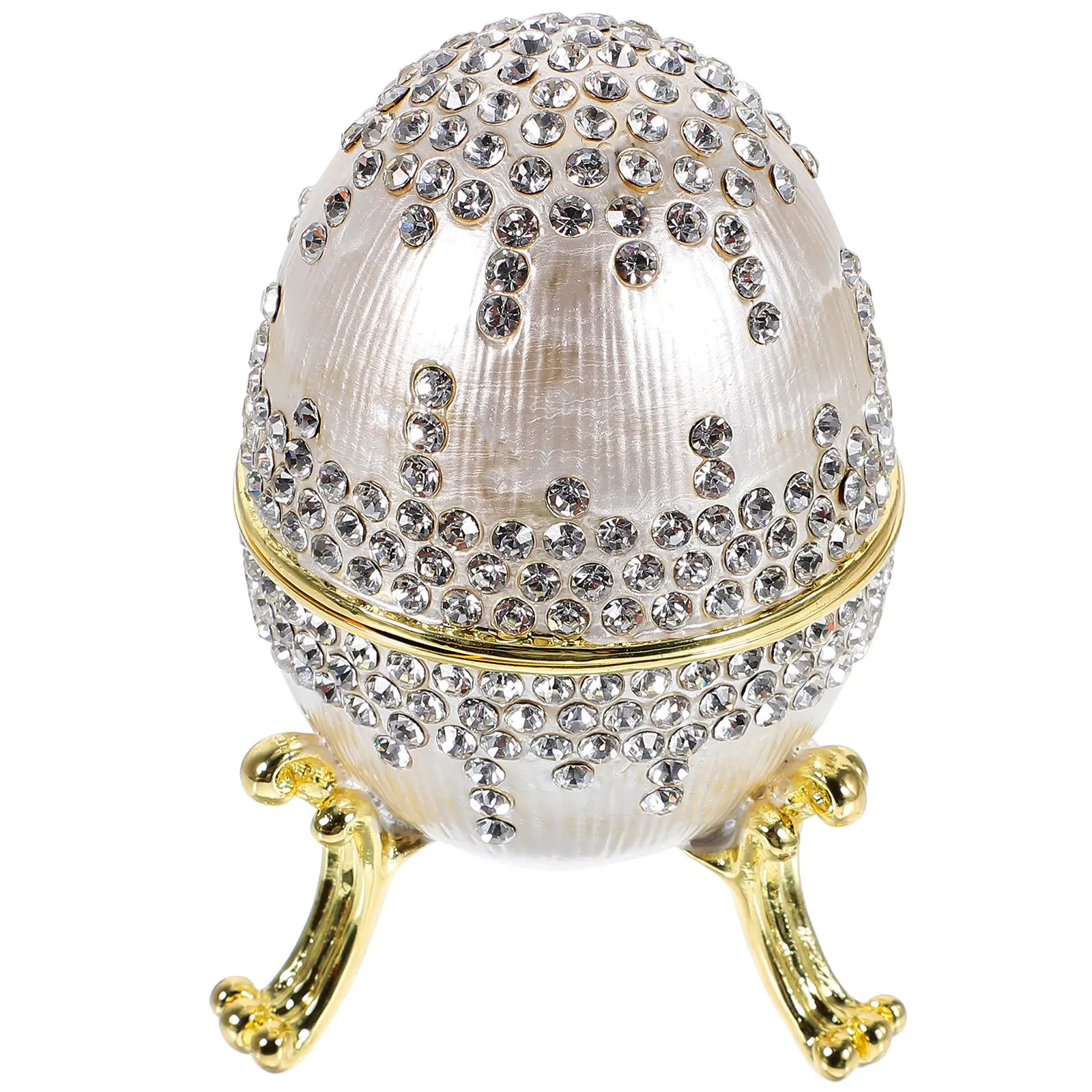 

Easter Jewelry Box Premium Alloy Desktop Display Organizer for Necklaces Rings Earrings Bracelets Gift Wrapping Holiday Decor