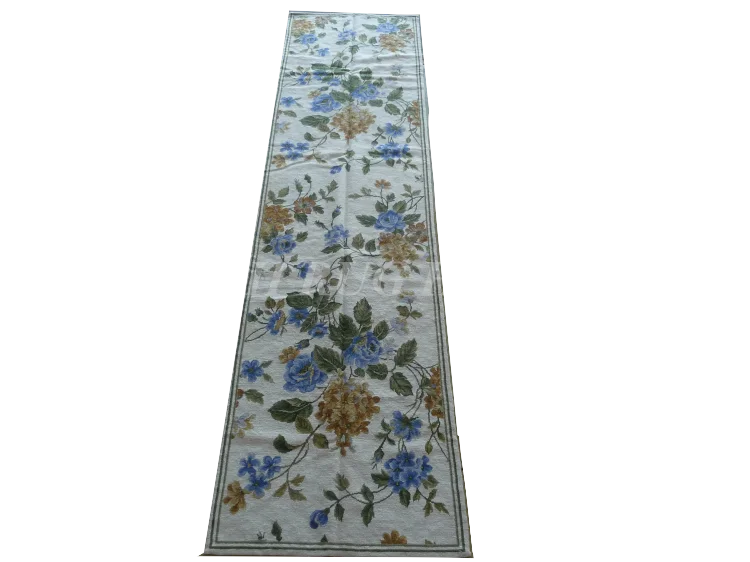 Free shipping 2.5'x10' Runner Handmade Floral English Garden Wool Needlepoint Rug