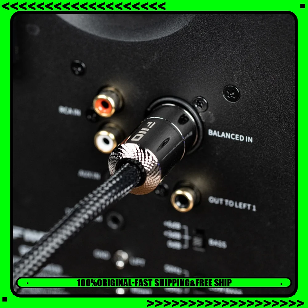 FiiO LX-XLR3 2025 3-Pin XLR Male-to-Female Audio Cable, 20AWG High-Purity OFC Conductors(20AWG×3), 3Meters Length