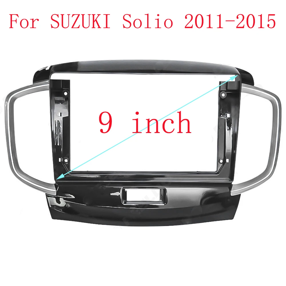 HAOCHEN 2 DIN 9 Inch Car Frame Fascia Adapter For SUZUKI Solio 2011-2015 Android Radio Dash Fitting Panel Kit