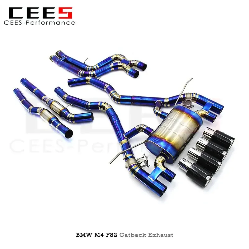 CEES Catback Exhaust For BMW M3/M4 F80/F82 3.0T 2015-2019  Escape Tuning Valve Mufflers Exhaust System Car Accessories