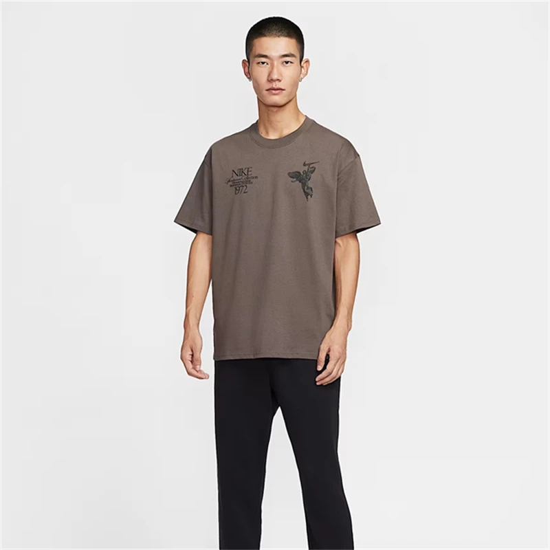 Nike Retro 1972 Wings Victory Graphic T-Shirt 100% Cotton Loose Fit Casual Short Sleeve Vintage Streetwear for Men And Women