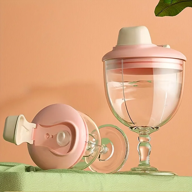 

Goblet cups for kids, suitable for party funny cups with three color, blue, brown, pink cups