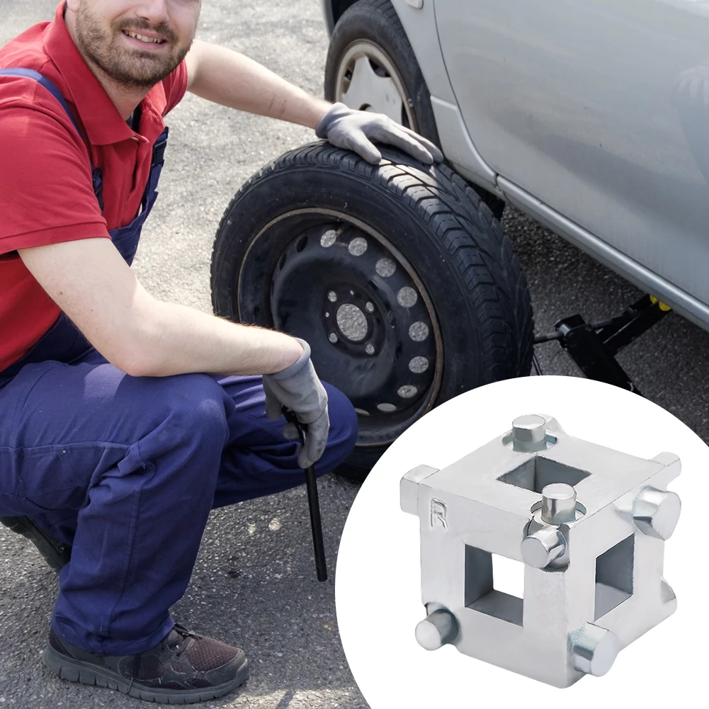 3/8 Brake Pad Replacement Tool Disc Brake Air Pump Adjustment Tool Car Rear Disc Brake Caliper Piston Rewind/Wind Back Cube Tool