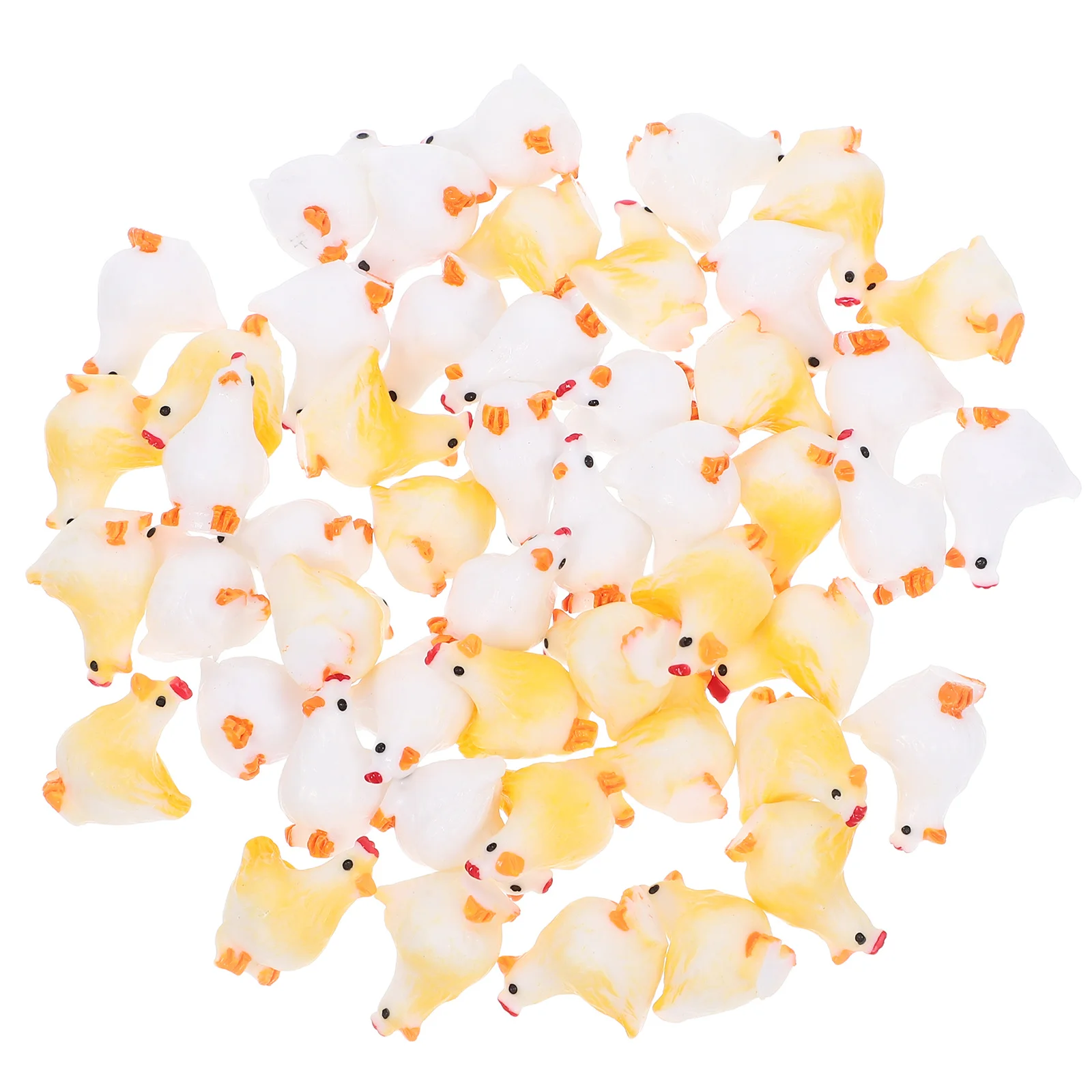 

50Pcs Mini Resin Chickens Compact Size Meticulously Crafted for DIY Projects Fairy Gardens Home Decor Micro Landscape