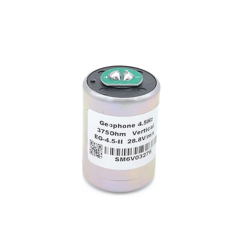 Canghe Vertical Geophone 4.5Hz Sensor Seismic Geophone 4.5 Hz Geofono 375Ohm Sensitivity 28.8 V/m/s