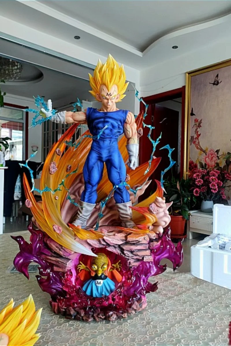 Fc 1/4 Dragon Ball Z Majin Buu Saga Babidi Majin Vegeta Bejita Anime Action Figure Luminous Model Ornament Statue Toys Gift