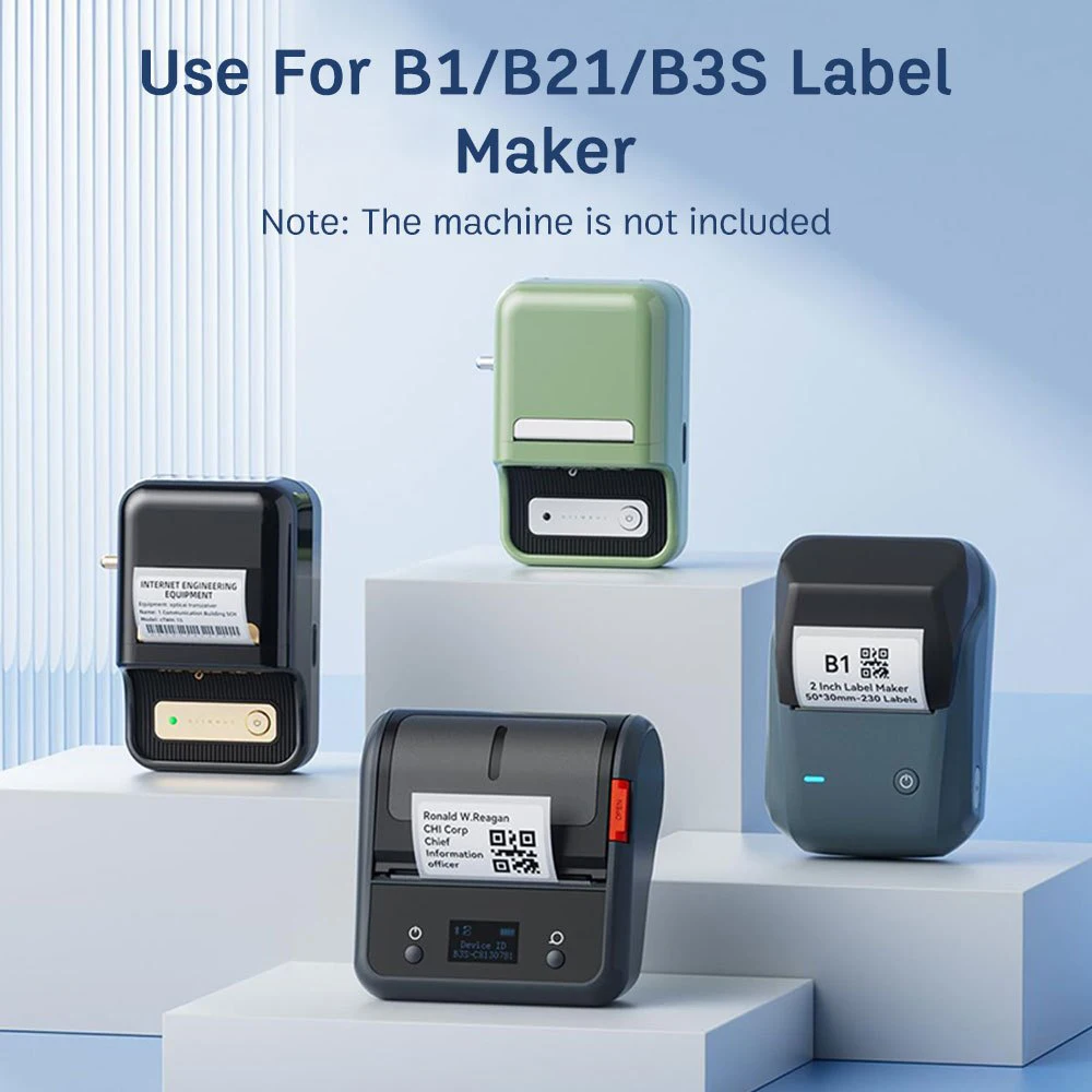 Niimbot 케이블 라벨 휴대용 프린터 열 B1 B21 B203 용지 데이터 라인 식별 섬유 와이어 태그 라벨 섬유 태그 Niimbot