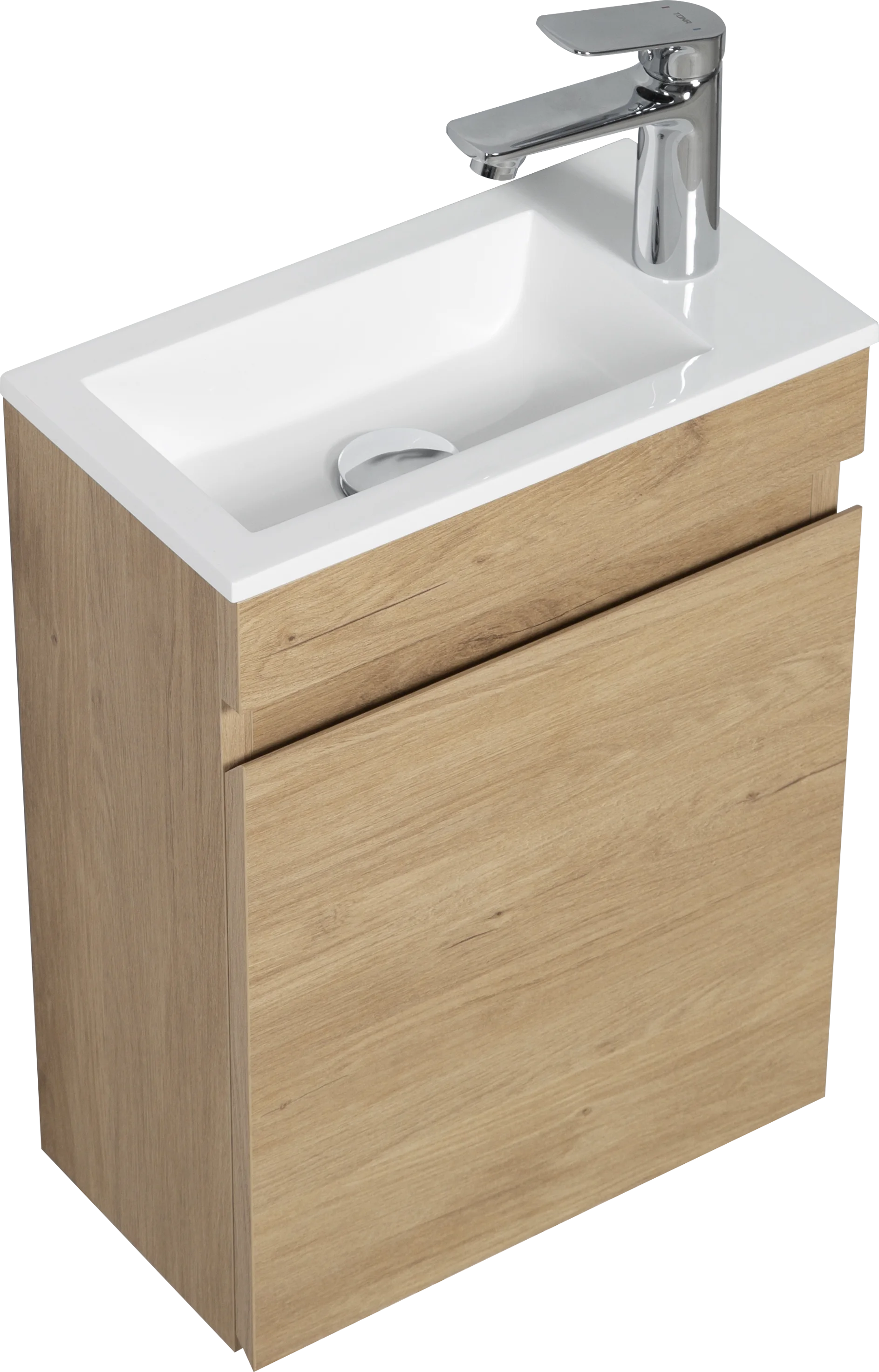 

16 Inch Vanity with Sink, Single Sink Bathroom Vanity, Compact Vanity，Lava Manos De Baño，Narrow Depth Vanities，Wall-Mounted Smal