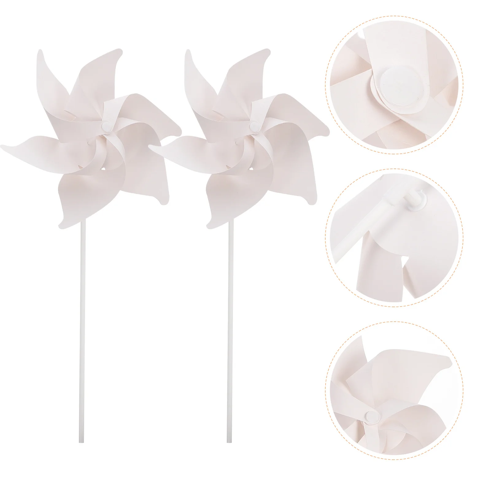 10Pcs DIY Kindergarten Painting Paper Windmills Blank Graffiti Educational Craft for Kids Drawing Pinwheels Paper Windmill