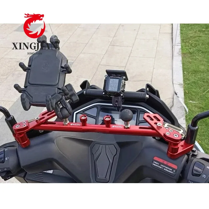 Motorcycle Phone Navigation Bracket DVR Accessory Mounts Rod For KYMCO CT250/300 Xciting400 S250 S350 Racing X150 H150 Accessory