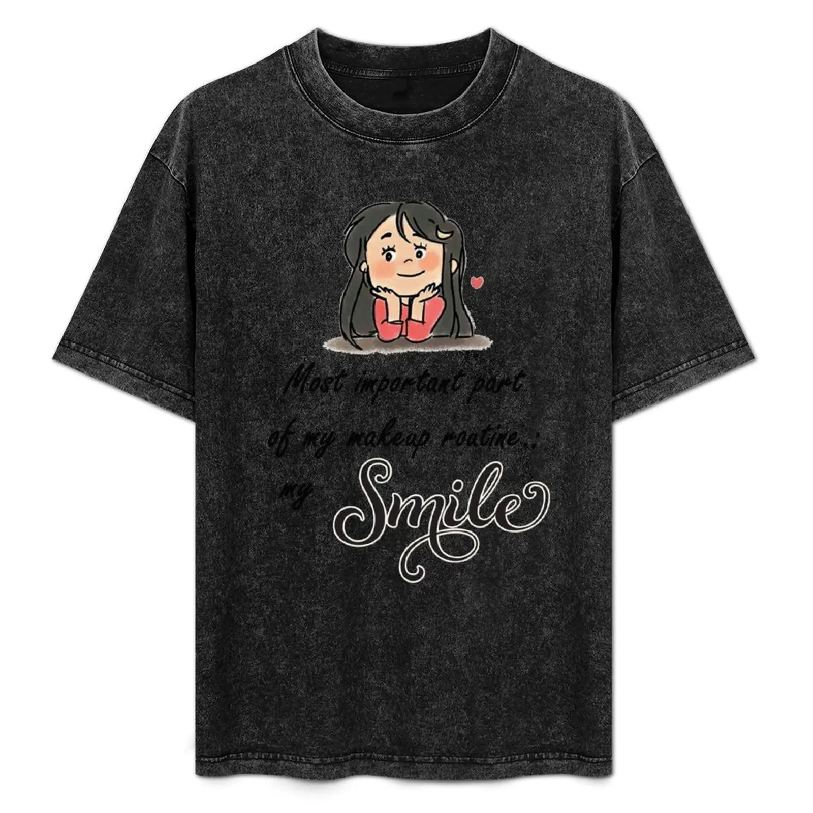 

Smile is my makeup T-Shirt tops shirts graphic tee clothing for men