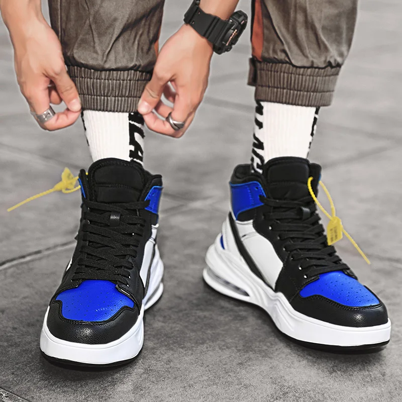 2026 Air Cushion Men Basketball Shoes Women Fashion Sports New Anti-Friction Anti Slip Outdoor Practical Basketball Ankle Boots