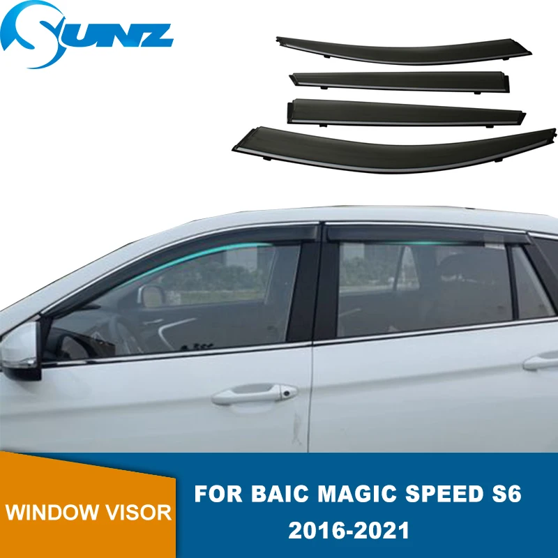 

Side Window Visor For Baic Magic Speed S7 2018 2019 2020 2021 Rain Guard Weather Shield Wind Deflector Awning Shelter Raincoat