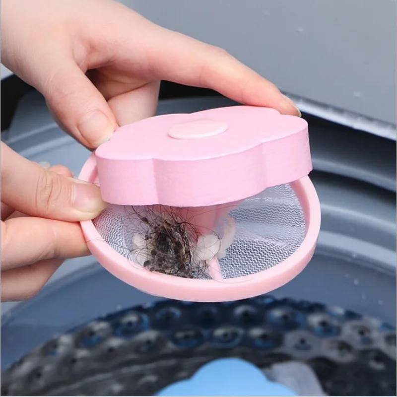 Hair Remover Washing Machine Floating Lint Filter Bag Reusable Laundry Ball Clothes Hair Cleaning Tools Cat Hair Catcher