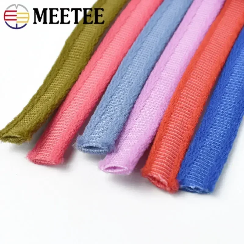 2/5/10/20M Meetee 10mm Colorful Nylon Bra Underwire Casing Elastics Band Plush Channeling Tape Underwear Lingerie Sewing Trim