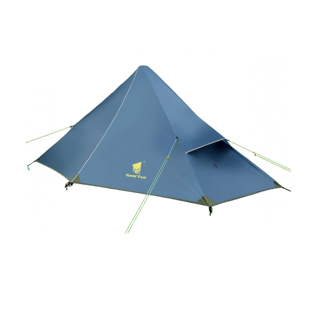 Portable Rainproof Pyramid Tent,Single,Outdoor Camping, Beach,Picnic, Fishing,Double Layer,No Pole,L52