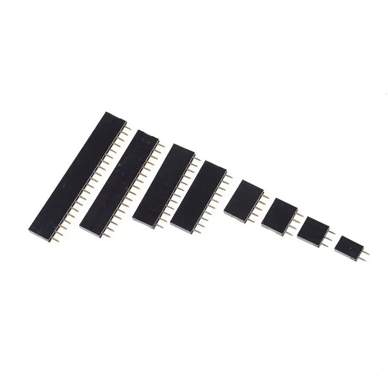 2.54MM spacing row single row bus bar pin socket 1*2P3P4P5P6P7P8P10P12P--40P