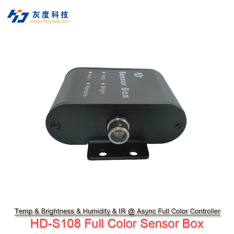 Huidu RGB Full Color Function Sensor Box Support IR,Temperature/Humidity/Brightness Sensor Work With HD-D16/C08L/C16L/A3L/A4L