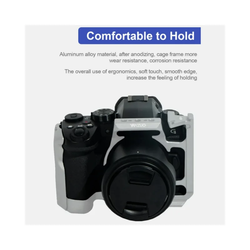 YANZUO Aluminum alloy Cage Camera Cage For Panasonic LUMIX G95 G95D G97 Camera G95 Expansion Metal Frame - Image 5