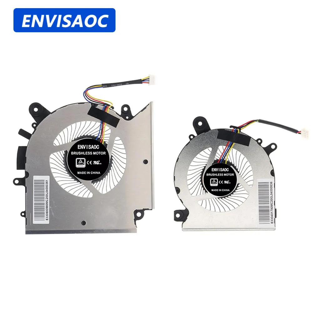 Image of OEM für MSI GF63 MS-16R1 MS-16R2 MS-16R3 MS-16R4 MS-16R5 GF65 MS-16W1 16W2 WF65 Laptop CPU GPU Lüfter Kühlkörper Ventilatoren Kühler